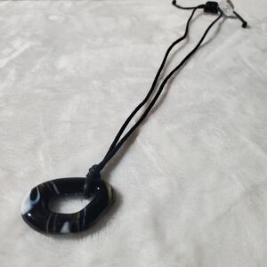 FP Movement by Free People Black and White Pendant Necklace